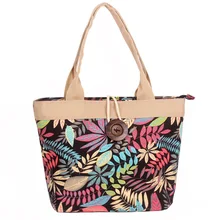 Импортные товары, женская сумка, цветные холщовые сумки с принтом,, обработка, сумка на плечо, деревянная Пряжка, повседневная Великолепная большая сумка Mo