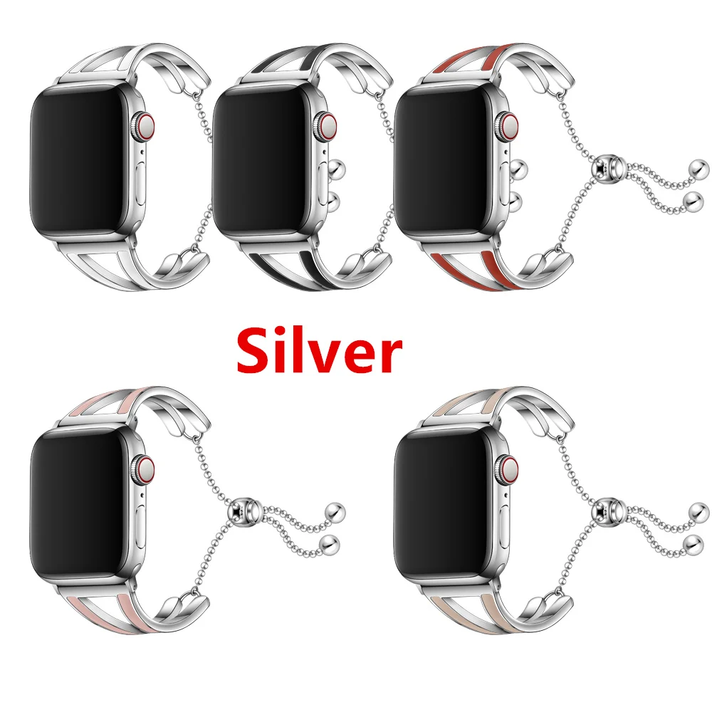 Женский ремешок для Apple watch 5 4 band 38 мм 42 мм iWatch 5 band 44 мм 40 мм Apple watch 3 2 1 ювелирные изделия из нержавеющей стали ремешок для часов