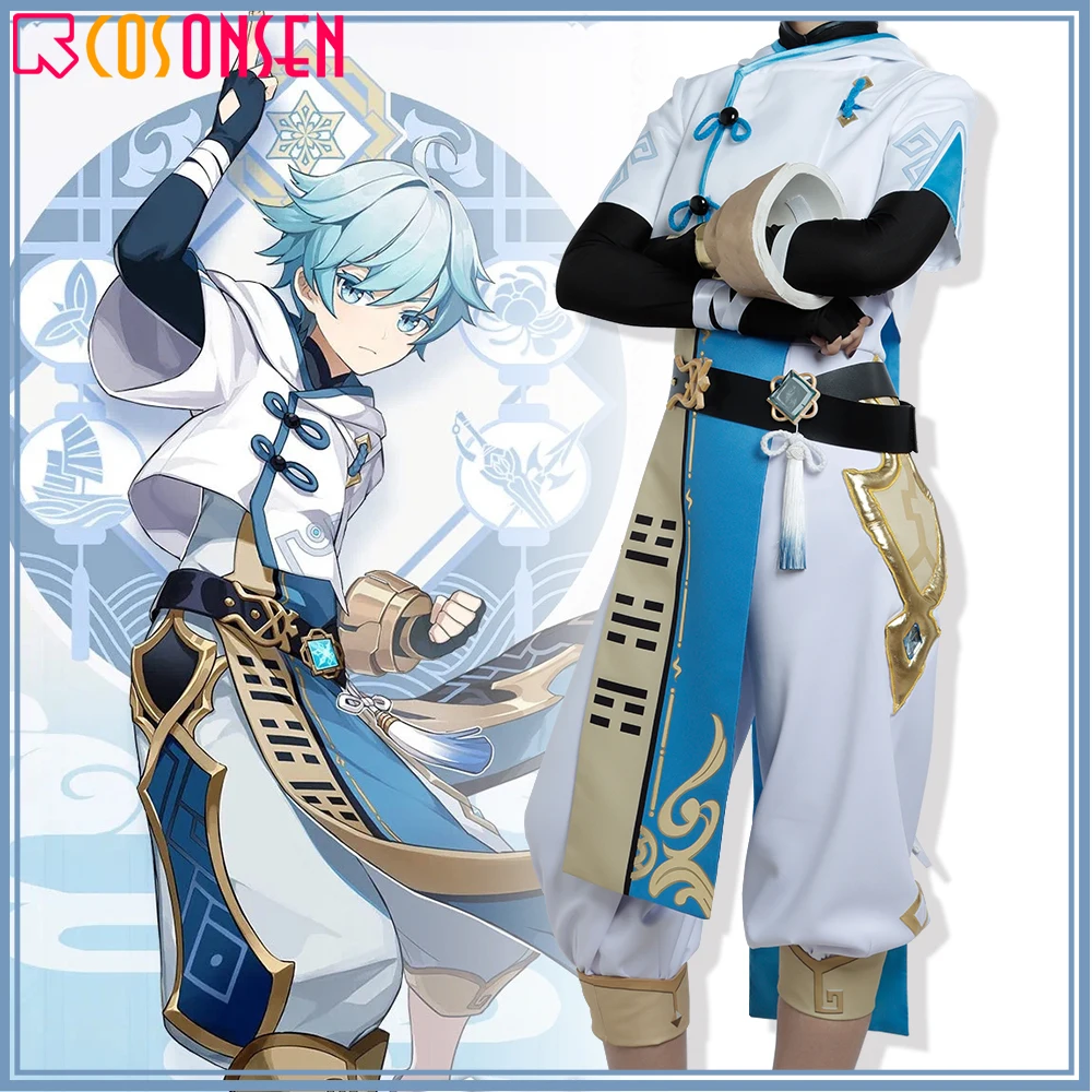 Genshin Impact Chongyun Cosplay Costume Liyue Nation Outfit COSPLAYONSEN Mens Custom Made |