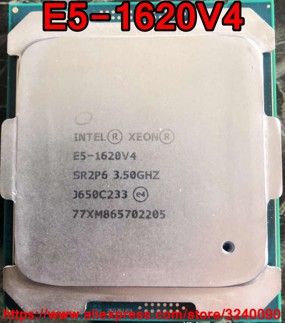 cpu gaming Intel Xeon CPU E5-1620V4 SR2P6 3.50GHz 4-Cores 10M LGA2011-3 E5-1620 V4 processor E5 1620V4 free shipping E5 1620 V4 cpu core