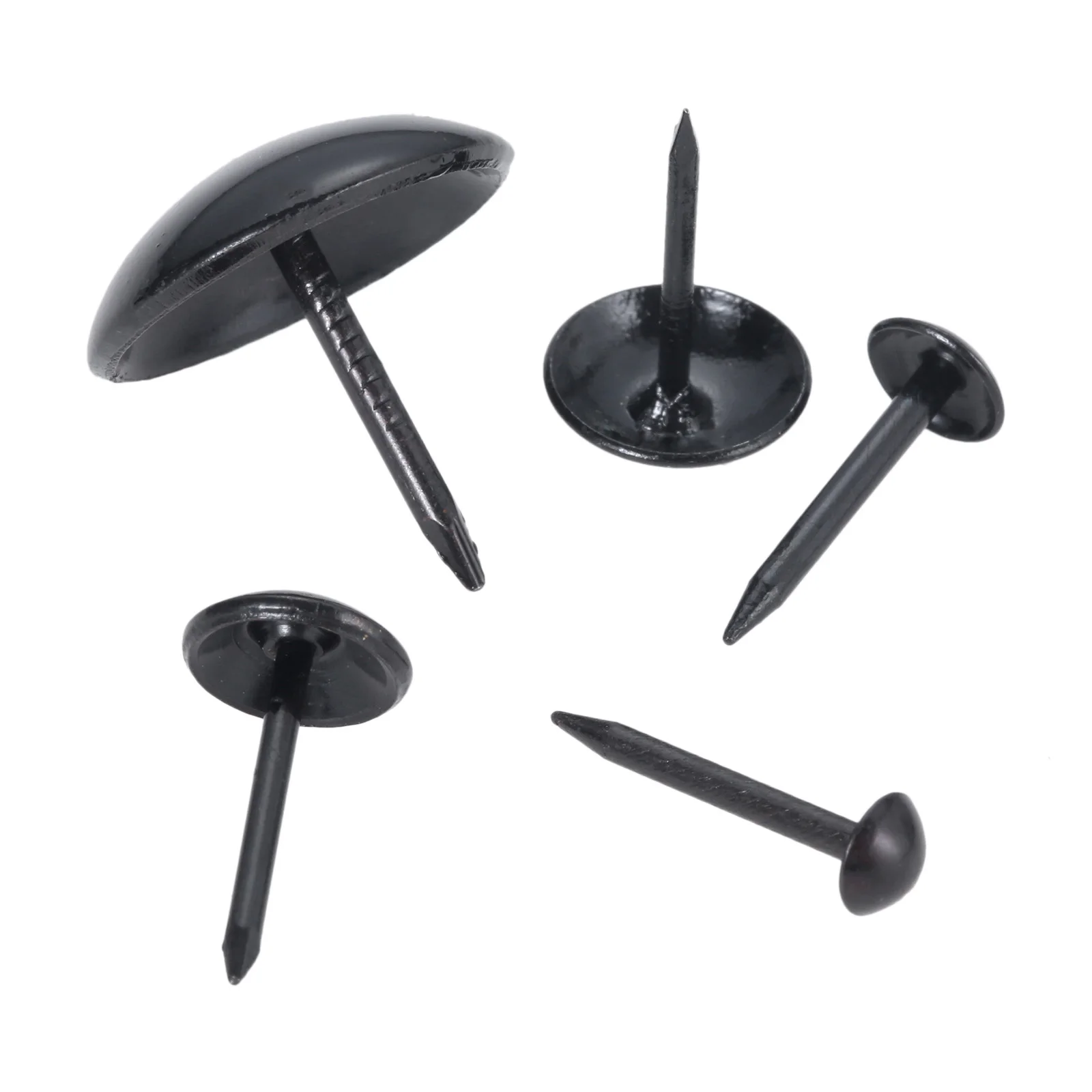 Uxcell Upholstery Nails Tacks 7/16-Inch Head Dia Antique Round Thumb Push Pins Black 20 Pcs | Harfington