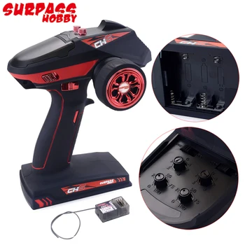 

RC Transmitter,Surpass Hobby 2.4G 6CH Super Response Radio System Transmitter with Receiver For RC Car Boat Tank