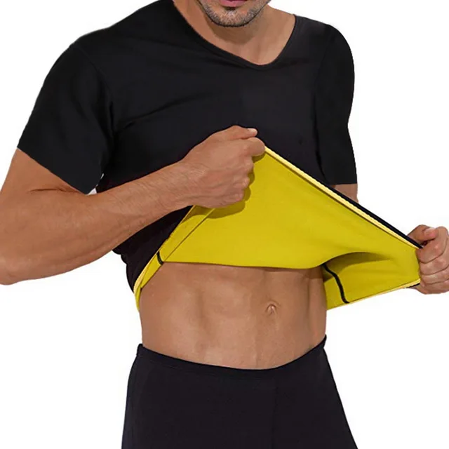 Dihope Men's Thermal Body Shaper Slimming Shirt Shapers Compression Slim  Shirt Neoprene Waist Trainer Body Shaper Vest T-shirt - Shapers - AliExpress