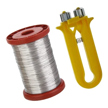 

Bee Wire Cable Tensioner Crimper Frame Hive Bee Tool Box Nest Thread Tight Wire Beekeeping Equipment+0.5mm 500G Wire