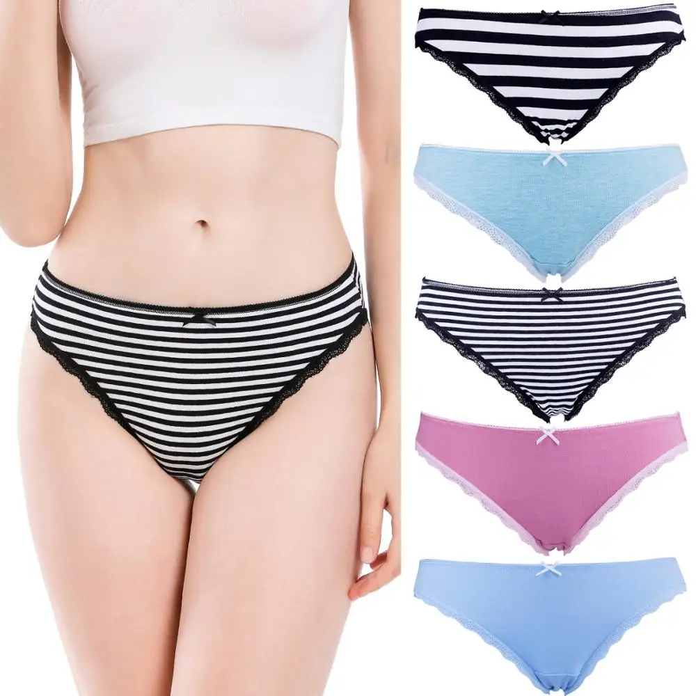 

Comsoft 5pcs/lot women panties Soft Cotton Hipster women underwear Breathable high quality solid color female panties