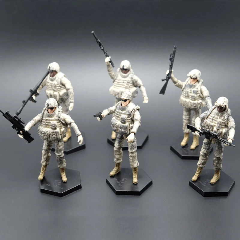 1 шт. случайные 1:18 Масштабе солдат Сборная модель американский 101 й военный