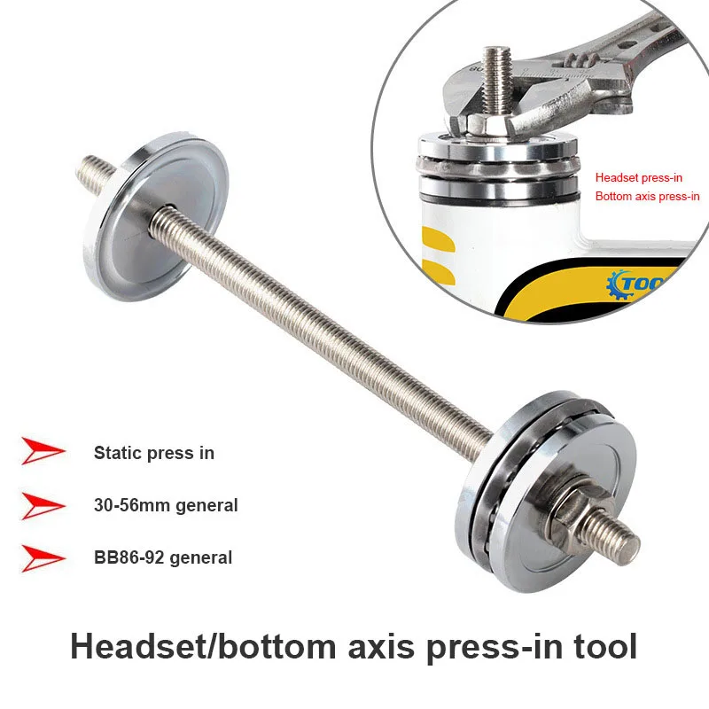 Bike Bicycle Headset Cup Press-in Shaft Bowl Bottom Bracket BB Install Tool 
