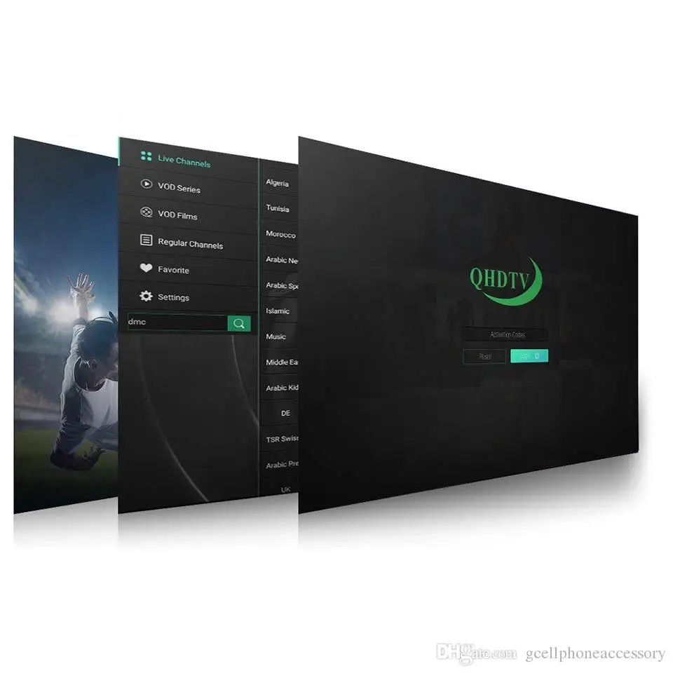 Q1504 Android 8,1 RK3229 H.265 QHD tv подписка Франция арабский Франция Нидерланды Бельгия QHD tv 1 год Smart Android tv Box