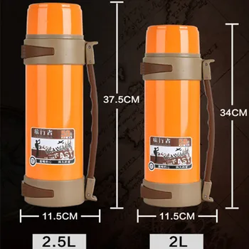

2L Stainless Steel Insulated Thermos Bottle Thermo Cup Travel Coffee Mugs Thermal Vaccum Water Bottle Thermal Cup Travel QZL003