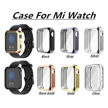 

Watch Protective Case For Mi Watch Case Cover TPU Full Coverage Screen Protection For Xiaomi Smart Watch Wearable Accessories