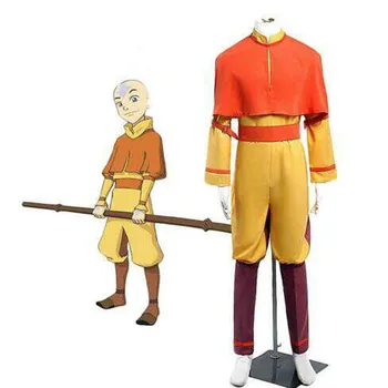 

Customize for adults and kids Free Shipping Cosplay Costume Avatar The Last Airbender Bumi Avatar Aang Uniform Halloween