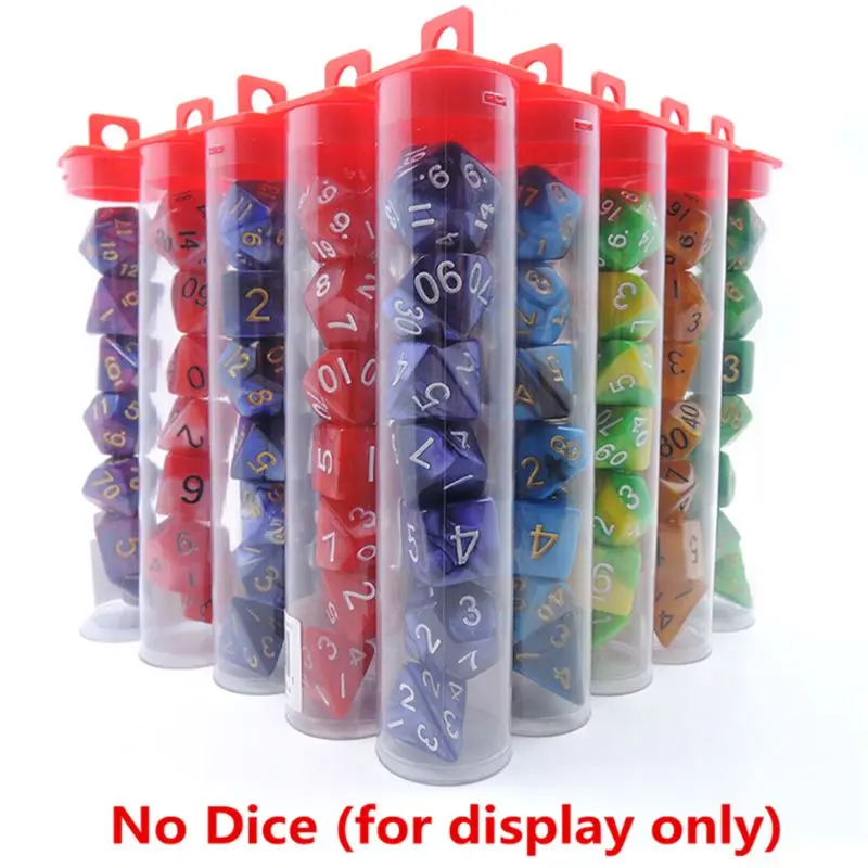 Игра в кости упаковка пробки для DND D& D 7 шт многогранные кубики D4, D6, D8, D10, D10%, D12, D20 Настольная игра, ролевые игры