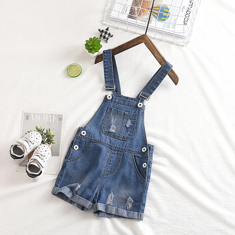 

Summer CHILDREN'S Shorts Baby Suspender Pants 2019 Korean-style New Style Baby Carrier Denim Shorts Pants Can Open Files Small C