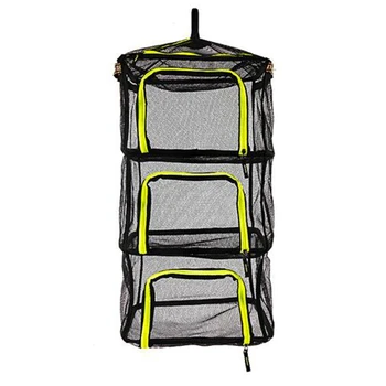 

Foldable 4 Layers Fish Net Drying Rack Folding Mesh Hanging Vegetable Dishes Dryer Hanger Suspension Fishing Net