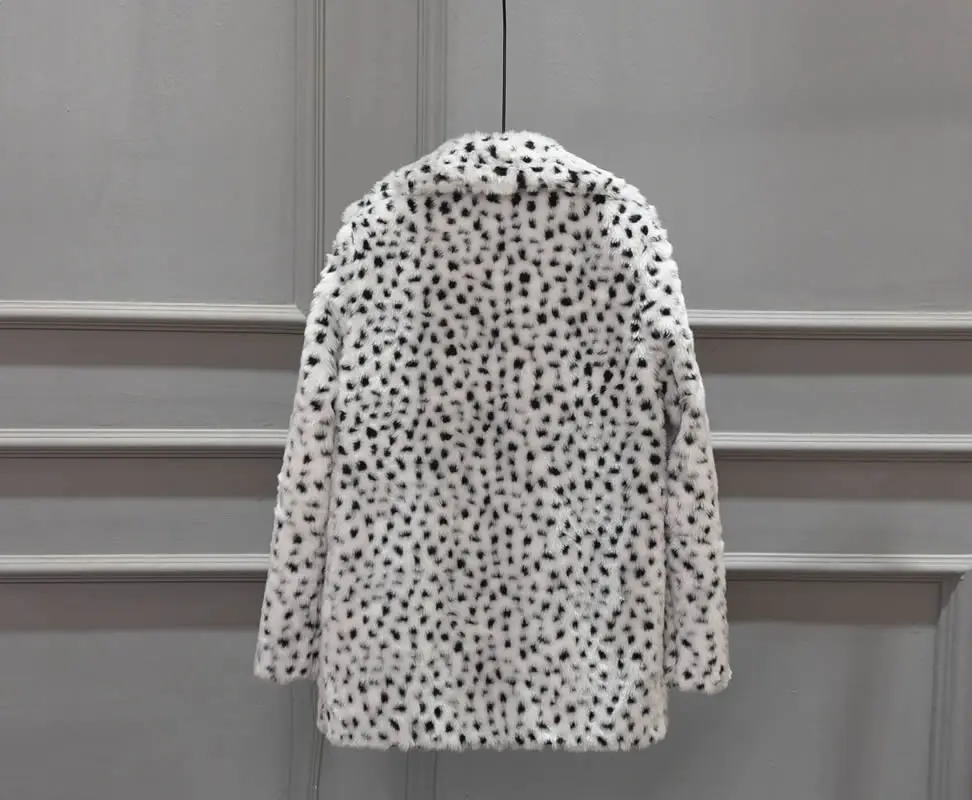 Пальто с леопардовым принтом; Chaqueta Mujer; модное пальто с воротником и длинными рукавами из искусственного меха; осеннее пальто с леопардовым принтом из искусственного меха; Сезон Зима; большие размеры