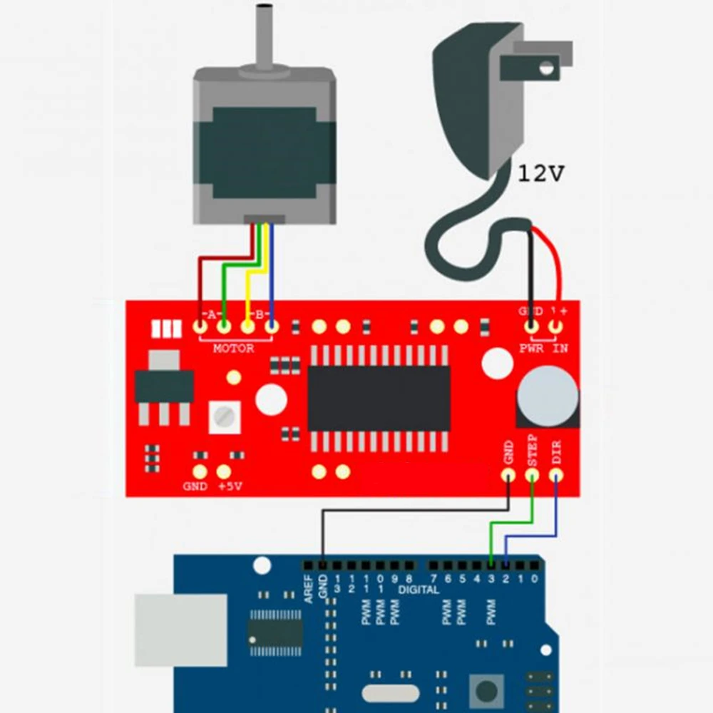 A3967 EasyDriver щит шаговый двигатель драйвер A3967 для arduino макетная плата 3d принтер