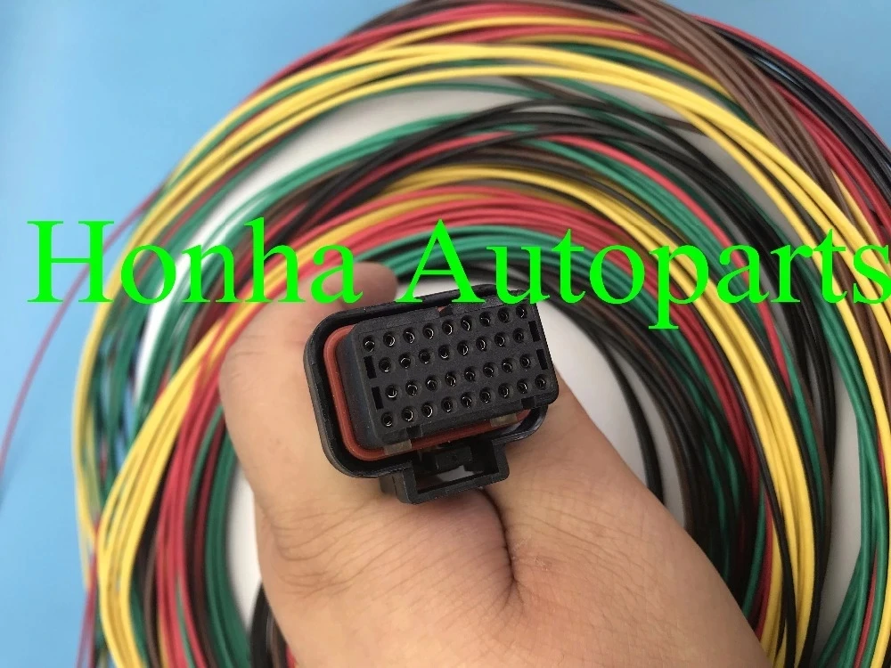 

Высококачественный жгут проводов Motec/Haltech ECU 34 PIN Female DTA S60 И S80, соединитель жгута проводов с клеммой EM4/48