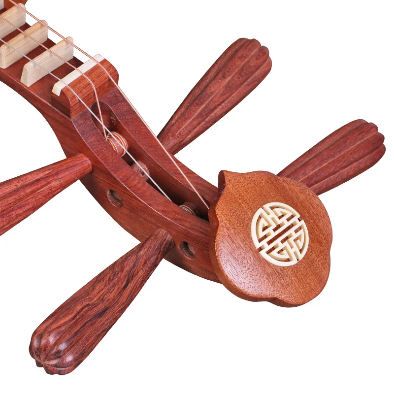 Yueqin 637 Peking Opera/Folk Music General Rosewood 8 Yang Leng Pegs Ruyi Head Musical Instruments