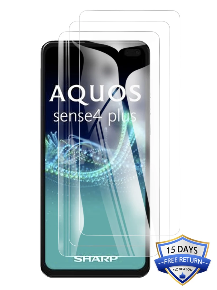 iphone screen protector 3Pcs Tempered Glass For Sharp Aquos Sense4 Sense 4 Plus Glass Screen Protector Tempered for Aquos Sense 4 Plus Protective Film mobile protector