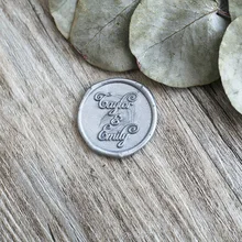 Пользовательские пары имя Свадебный воск штамп, индивидуальная восковая печать комплект печатей, персонализированные свадебные приглашения печати, свадебный подарок