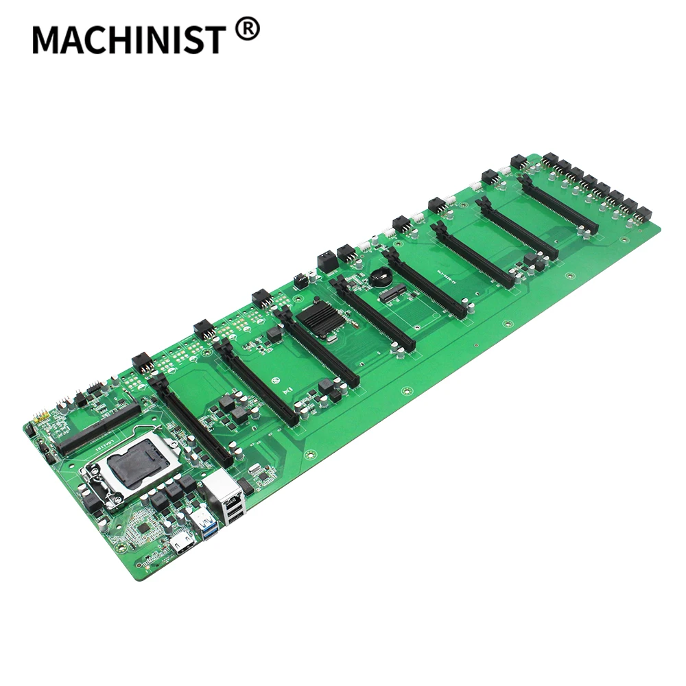 Материнская плата для майнера 8 GPU Биткоин криптовалюм поддержка майнинга