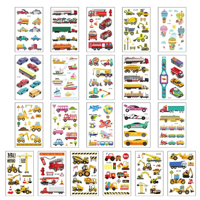 

15 Pcs Halloween Tattoo Sticker Funny Cartoon Fun Children Boys Girls Disposable Waterproof Tattoos Stickers