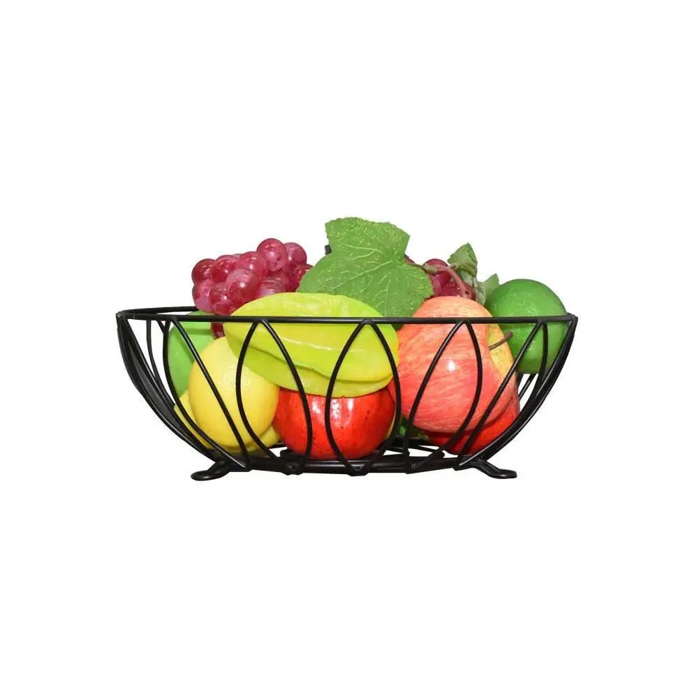 

Modern Iron Fruit Basket Drain Sink Kitchen Tray Household Washing Fruit And Vegetable Storage Basket Kitchen Storage