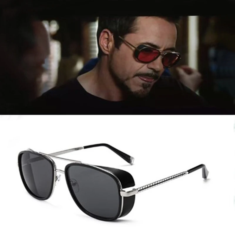 

New Iron Man 3 Matsuda TONY stark Sunglasses Men Rossi Coating retro Vintage Designer Sun glasses Oculos Masculino Gafas de