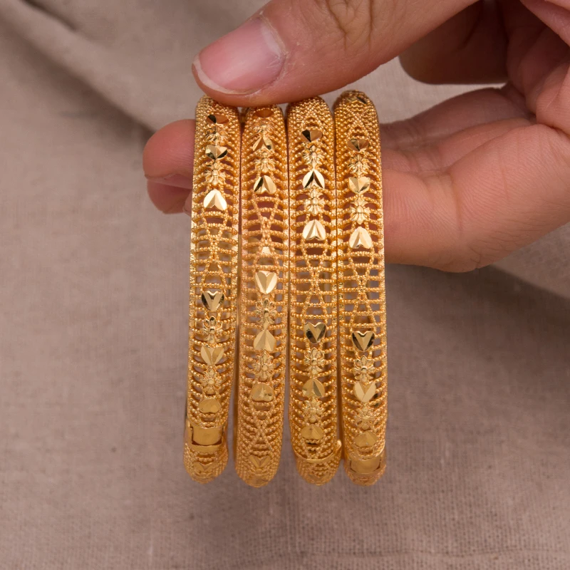 4 шт. женские браслеты-манжеты с открытым сердцем | Украшения и аксессуары