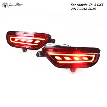 

Rear Fog Lamp For Mazda CX-5 CX5 2017-19 car accessories Car LED Rear Bumper Brake Light Dynamic Turn Signal Light Reflector