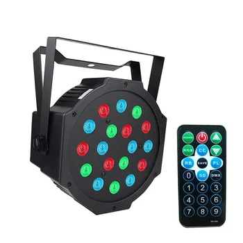 

18W RGB LED Par Stage Lights with DMX Master Slave Sound activated DJ Disco Club Party Light Christmas Decoration party lamps