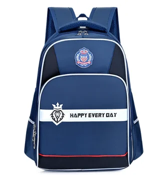 

New primary schoolbags British style children's schoolbags lightening protection spine backpacks boys and girls campus backpacks