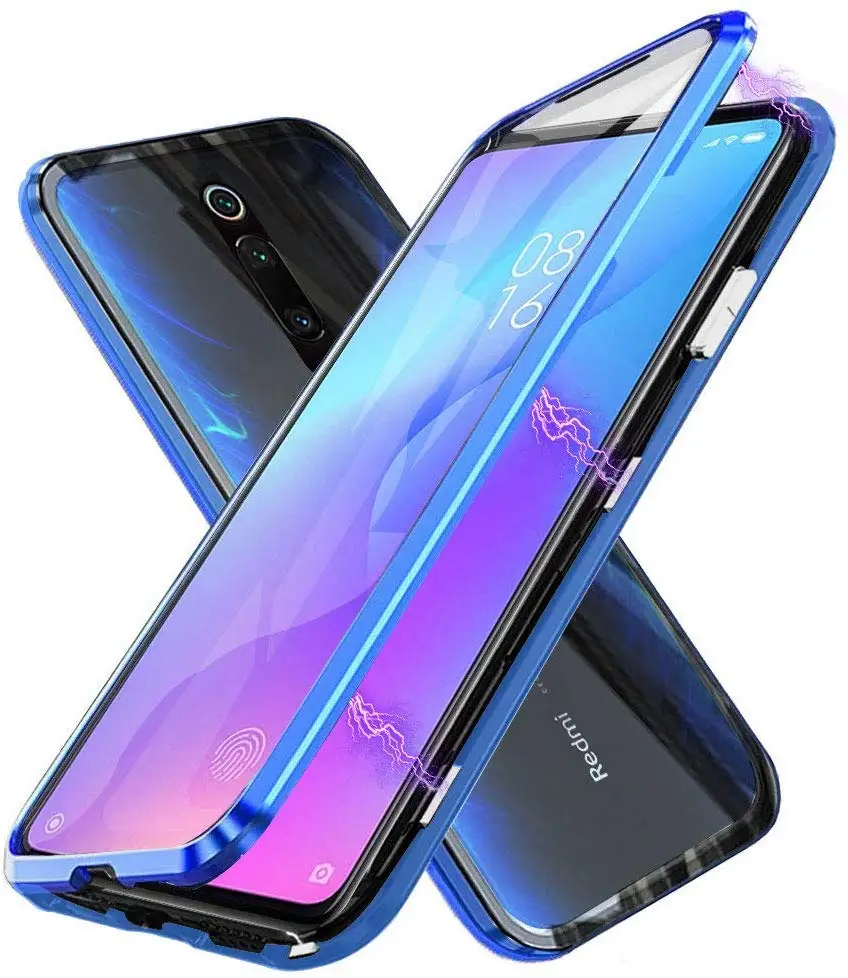Чехол для Xiaomi Mi 9T Pro 9 RedMi Note 8 K20 чехол с магнитной адсорбцией металлическая рамка