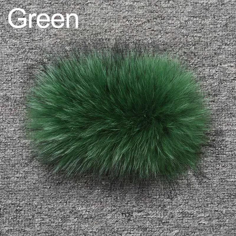 Green Женские длинные пальто из натурального меха енота, Женская Роскошная верхняя одежда из натурального меха, зимнее пальто, плотное теплое, S7610 - Цвет: Green
