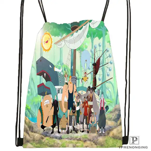 Drawstring Backpack Изготовленный на заказ, с рисунками, одна вещь@ 1 походная сумка на шнурке милый детский Ранец(черный цвет(вид сзади) 31x40 см#2018612-01-3 - Цвет: Drawstring Backpack