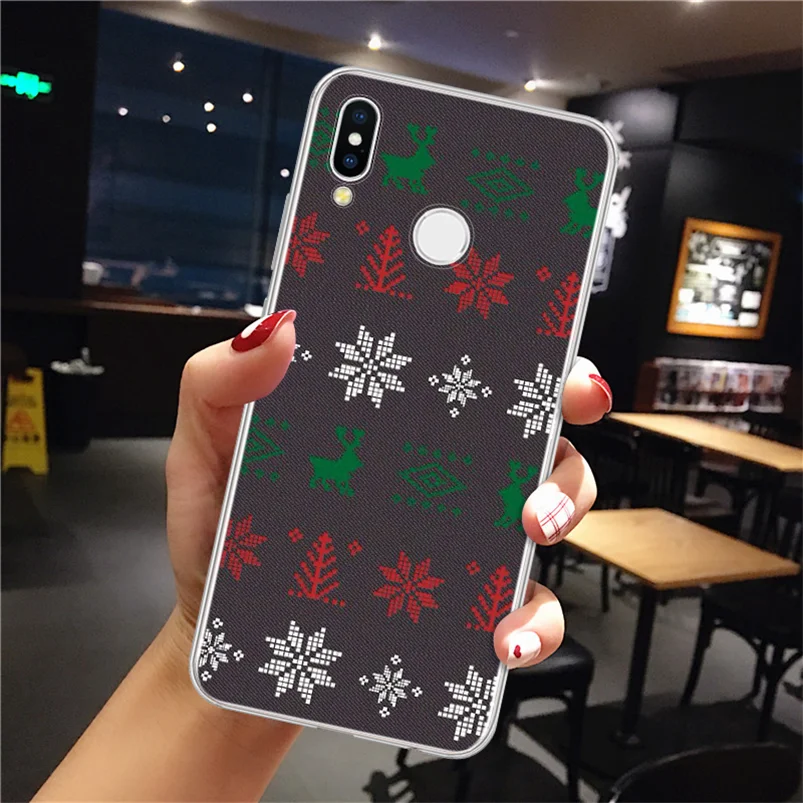 Рождество год TPU Защитный чехол для huawei Honor 8 8A 8C 8X8 S 9X9 10 20 Lite 10i 20i 6A 6C 6X7 7A Pro 7C 7X вид 10 20 Play чехол - Цвет: sdzongbu