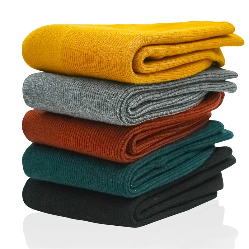 10 Color Wram Socks Women Anti-cashmere Thicken Solid Sox Casual Soft Cozy Sleeping Snow Female Socks Winter