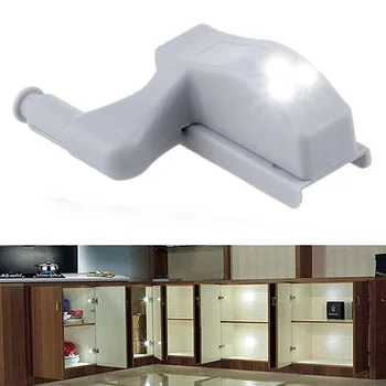 

Universal 3- LED Under Cabinet Light Universal Wardrobe Light Sensor Led Armario Inner Hinge Lamp For Cupboard Closet Kitchen