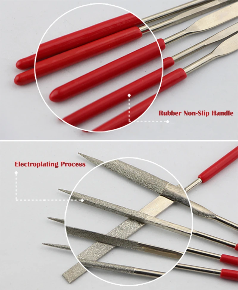Description Picture 6 of itemPrecision Sandpaper Assorted Files Sharpening Knife 5 Piece Set Model Tool Derusting Burnish Accessories