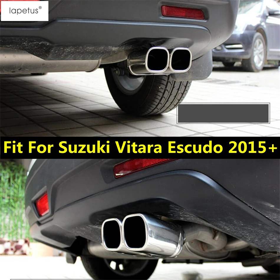 Lapetus Accessories Fit For Suzuki Vitara Escudo 2015 - 2019 Rear Tailgate Exhaust Tip Pipe Decoration Molding Cover Kit Trim | Автомобили