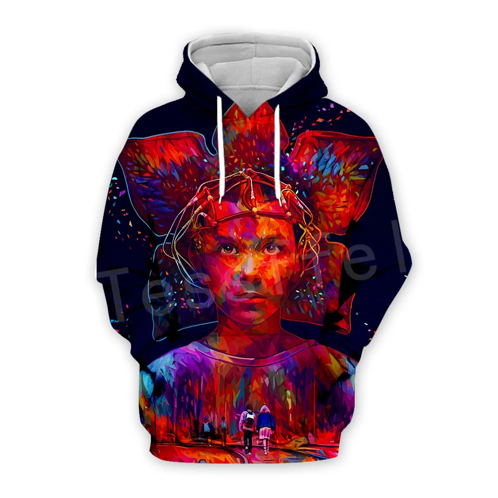 hoodies Tessffel хотимавии из сериала очень странные одиннадцать ужас; Спортивный костюм в стиле Harajuku; 3dprint застежки-молнии/толстовки/Толстовка/куртка/Для мужчин/Для женщин S-9 - Цвет: hoodies