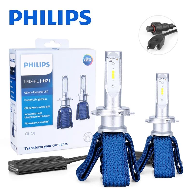 Philips H7 светодиодный H4 H11 H16 (Япония) HB3 HB4 9005 9012 HIR2 автомобильные головные фары лампы