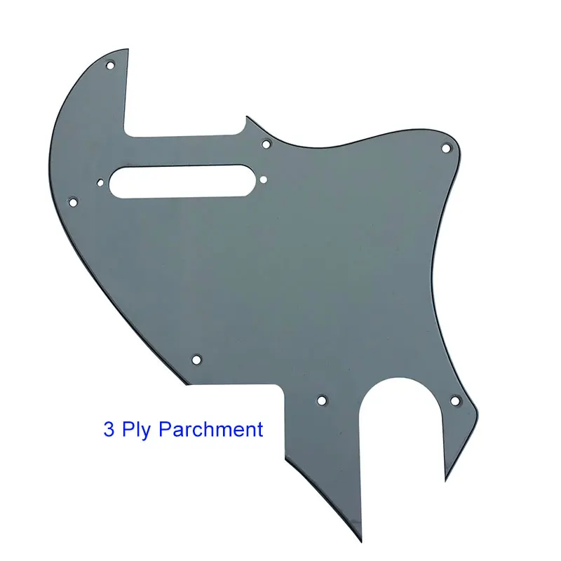Pleroo гитарные Запчасти для ForUS Telecaster Tele F hole Hybrid Guard с отверстием для звукоснимателя - Цвет: 3Ply Parchment