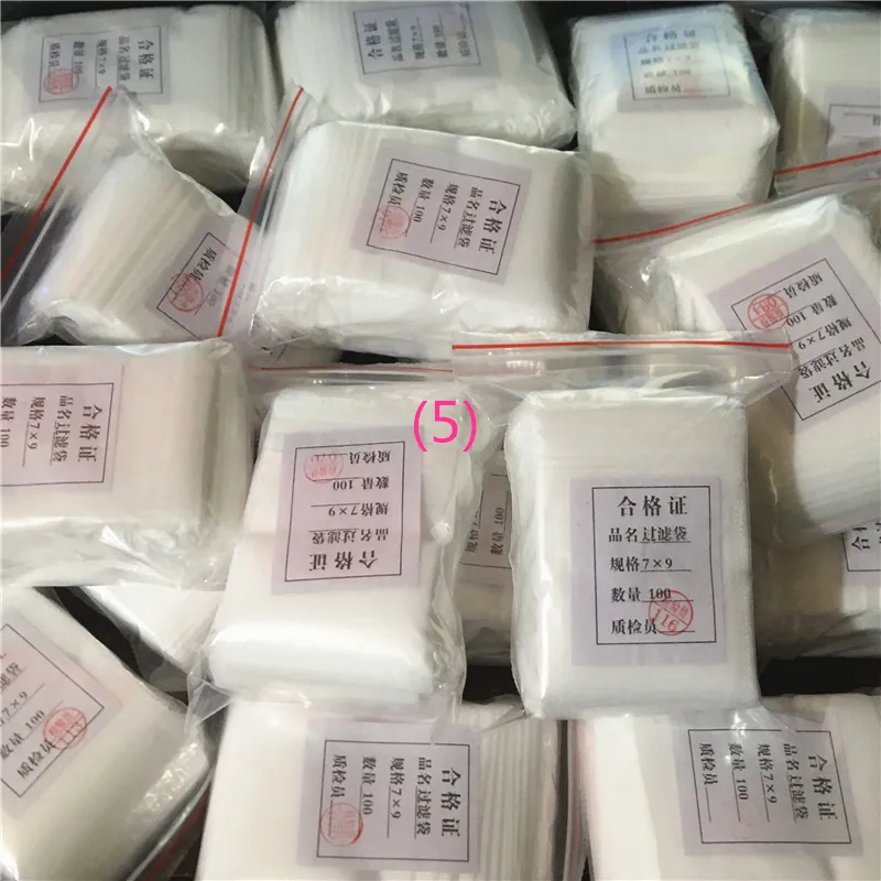 Пакетики для чая, 100 шт./лот, пакетики для заварки чая, с нитью, Heal Seal, 7x9 см, пакетики для чая, бумажные пакетики для чая, пустые пакетики для чая