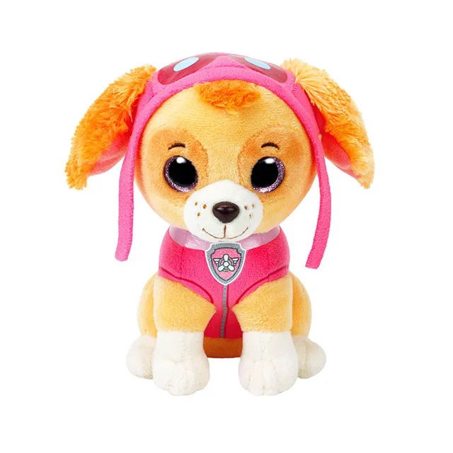 Ty Beanie Big Eyes PAW Patrol Dog Skye Marshall Rubble Chase Rocky Zuma Plush Toy Stuffed Puppy Doll Boy and Girl Birthday Gift 5