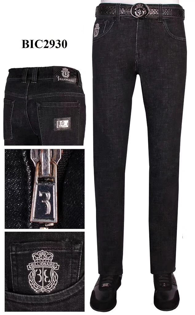 

BILLIONAIRE Jeans men 2020 launching Fashion embroidery pattern solid color high fabric gentleman variou size free shipping