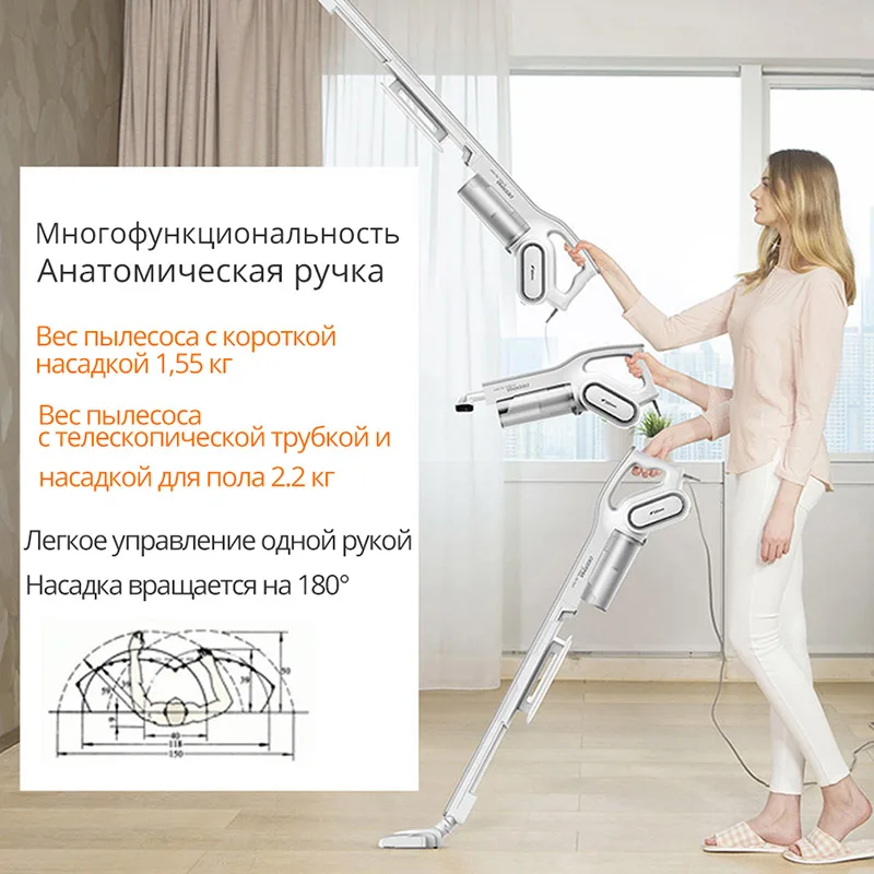 Deerma DX700 DX700S Handheld Vacuum Cleaner Household Strength Dust Collector Home Aspirator