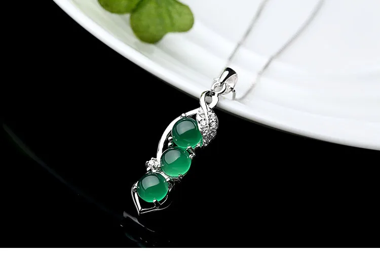 Natural Green Emerald Topaz Pendants 925 Silver 45cm Necklace Jade Bizuteria for Women Silver 925 Jewelry Joya Gemstone Pendants pendant necklace silver necklace silver pendant
