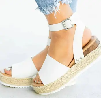 

New Summer Women Sandals Rome Waterproof platform Retro Beach Shoes Female Leopard print Sandalias Mujer