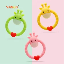 YANUO – anneau de dentition en Silicone souple pour bébé, rond, cerf, jouets à mâcher, entraînement dentaire 
